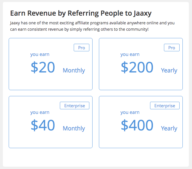 Jaaxy Referral Program